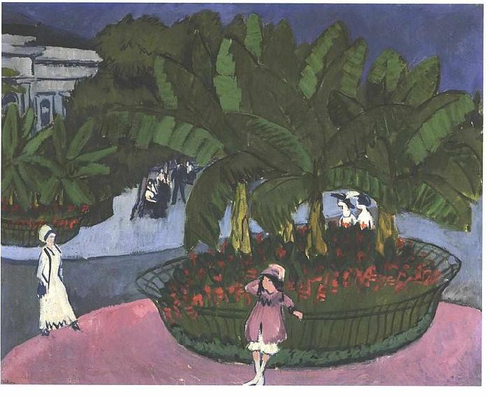 Ernst Ludwig Kirchner Albertplatz in Dresden oil painting image